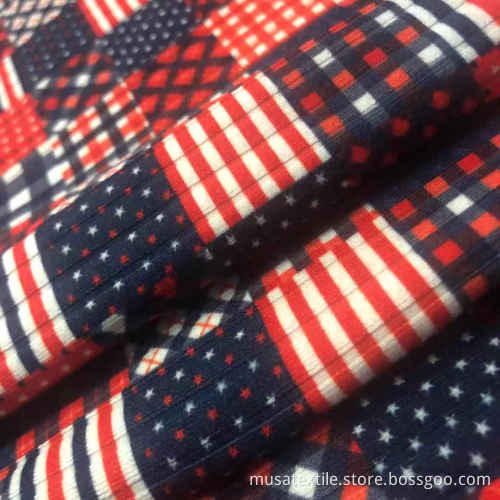 Polyester Double Brushed 4x4 Rib Knit Fabric